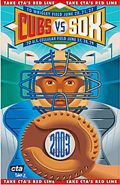 2003 CTA Red Line Crosstown Classic poster by Steve Musgrave
